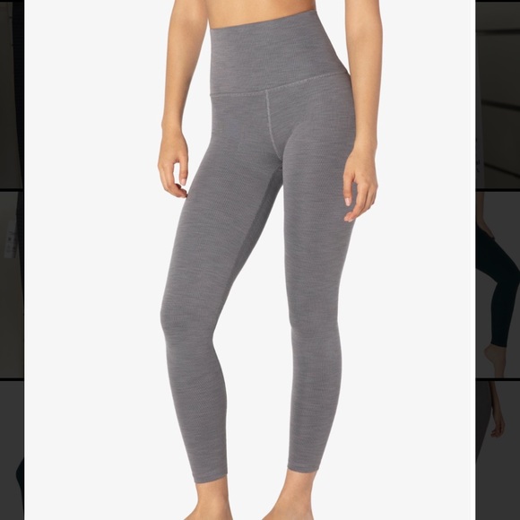 Beyond Yoga Pants - Beyond Yoga Heather Rib High Waisted Midi Legging